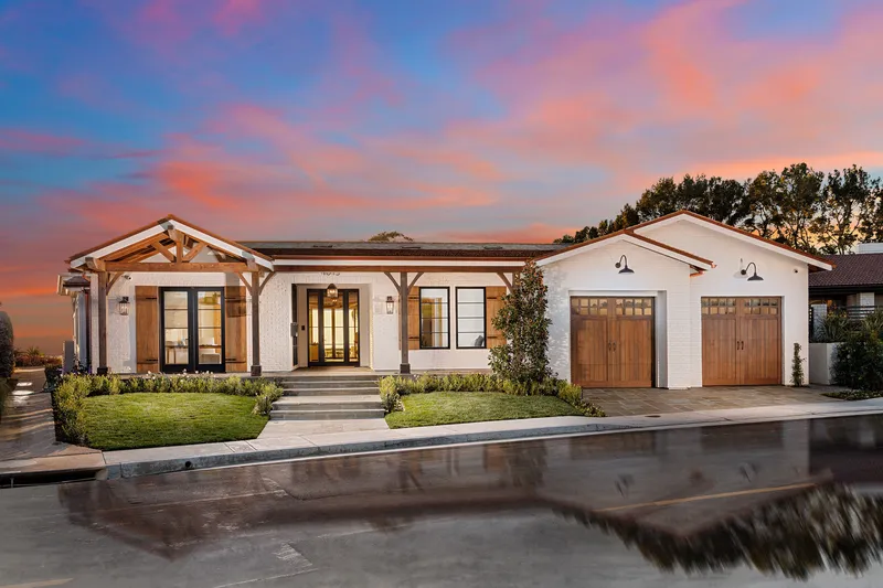 Exterior at sunset — Corona Del Mar real estate photography