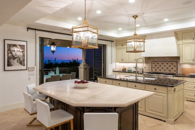 Kitchen island — Misty Sea Remodel, Laguna Niguel real estate photography