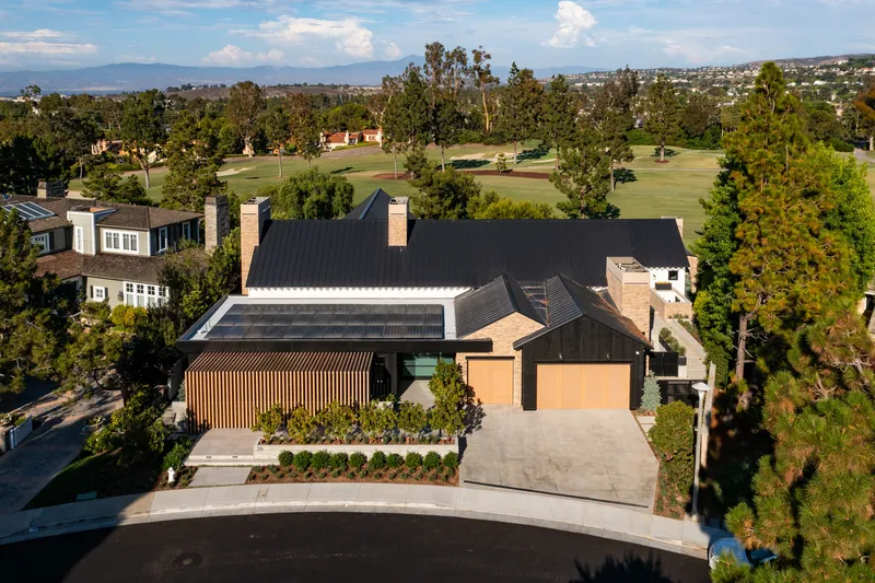 Aerial view — Custom Home, Newport Beach real estate photography