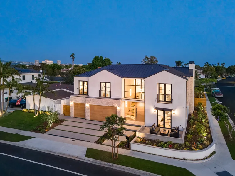 Aerial view — Dover Shores, Newport Beach real estate photography