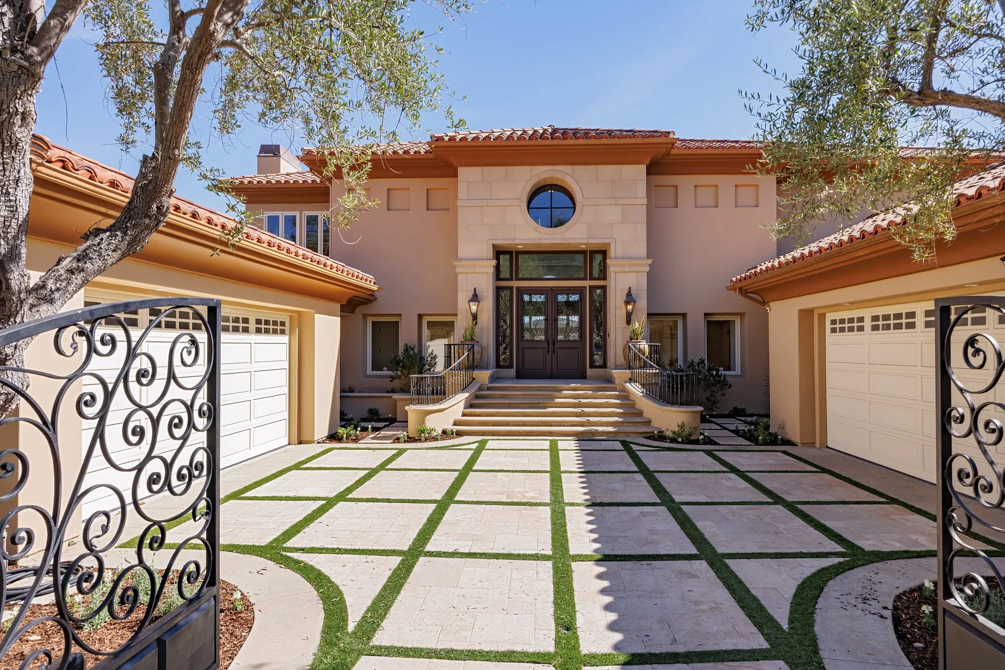 A Rotunda Staircase and Canyon Views — exterior, Pelican Ridge, Newport Coast real estate photography