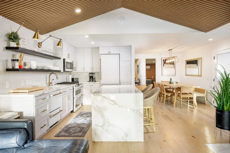 Open-concept kitchen and dining area — Laguna Beach real estate photography